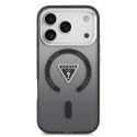 GUESS futerał do IPHONE 17 Pro kompatybilny z MagSafe GUHMP17LHGTMLCGK (IML Gradient W/ Triangle Logo) czarny