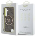 GUESS futerał do SAMSUNG S25 GUHMS25SHG4PRTGW (Magnetic IML Metal Glitter 4G Circle Triangle) brązowy