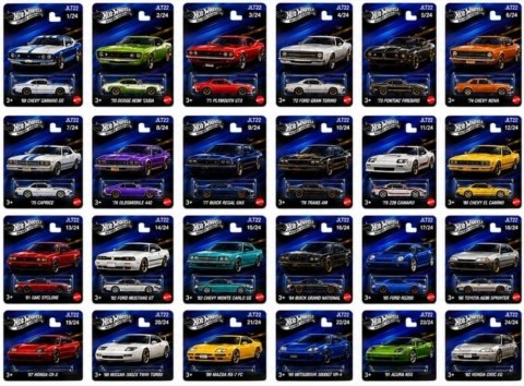 Hot Wheels Silver Series Automotive Mix (24szt)