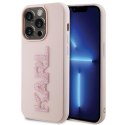 KARL LAGERFELD futerał do IPHONE 15 Pro KLHCP15L3DMBKCP (3D Logo Glitter) różowy