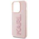KARL LAGERFELD futerał do IPHONE 15 Pro KLHCP15L3DMBKCP (3D Logo Glitter) różowy
