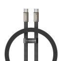 Kabel płaski USB C do USB C VEGER PD 5A 240W 1,5 m CC2-MTB czarny