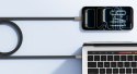 Kabel płaski USB C do USB C VEGER PD 5A 240W 1,5 m CC2-MTB czarny