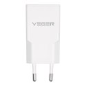 Ładowarka sieciowa do telefonu VEGER USB A + USB C QC PD 30W 30W1A1C biała