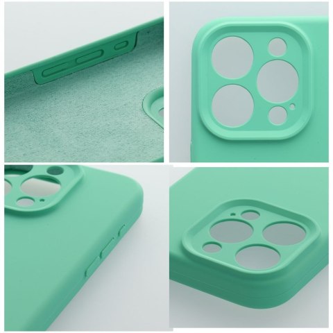 Futerał do iPhone 16 PRO Silicone 2mm (camera protection) zgodny z MagSafe miętowy