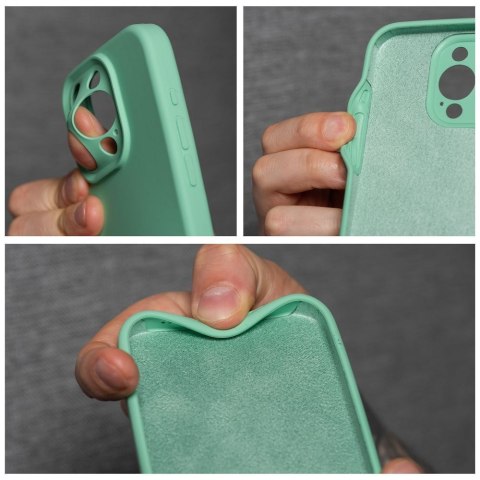 Futerał do iPhone 16 PRO Silicone 2mm (camera protection) zgodny z MagSafe miętowy