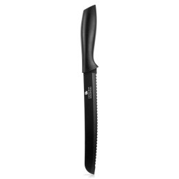 Nóż do chleba stalowy czarny 32 cm
