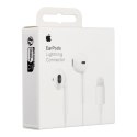 Oryginalne Słuchawki przewodowe douszne Apple A1748 EarPods MWTY3ZM/A Lightning blister białe