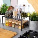 Półka Wkład do Szafki Kuchennej Składana Metal Loft 33 cm Czarna
