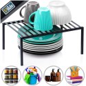 Półka Wkład do Szafki Kuchennej Składana Metal Loft 33 cm Czarna