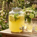 Słój z Kranikiem 4 L Dystrybutor do Lemoniady Grube Szkło VILDE