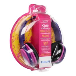 Słuchawki przewodowe nauszne Jack 3,5 mm Philips SHK2000PK/00 różowe