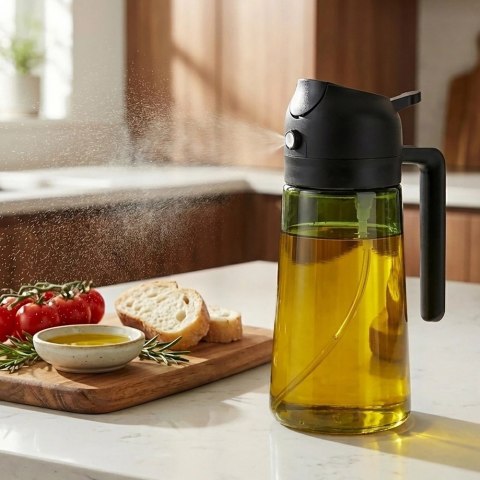 Spryskiwacz do Oliwy i Octu 450 ml Szklany Dozownik Mgiełka VILDE
