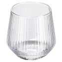 Szklanki Zestaw 6 szt. 350 ml VILDE Ryflowane Szkło do Whisky Zmywarka