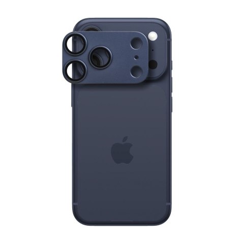 Szkło hartowane na aparat AR+AF Full Metal do IPHONE 17 PRO MAX niebieskie