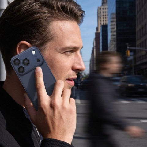 Szkło hartowane na aparat AR+AF Full Metal do IPHONE 17 PRO MAX niebieskie