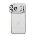 Szkło hartowane na aparat AR+AF Full Metal do IPHONE 17 PRO srebrne