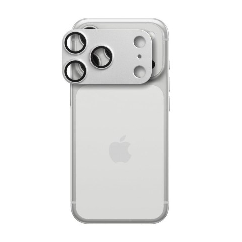 Szkło hartowane na aparat AR+AF Full Metal do IPHONE 17 PRO srebrne
