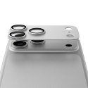 Szkło hartowane na aparat AR+AF Full Metal do IPHONE 17 PRO srebrne