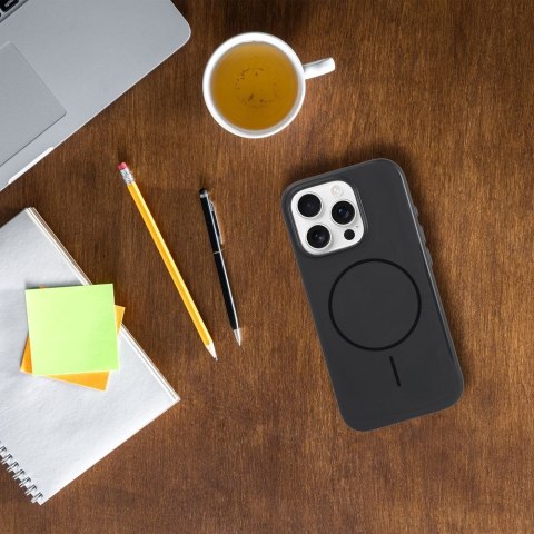 Etui na iPhone 17 AIR Premium Glossy Mag Cover zgodny z MagSafe i Camera Control button czarne
