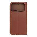 Etui z klapką na iPhone 17 PRO / 18 PRO Smart Pro Book skórzane brązowe