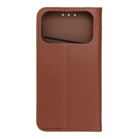 Etui z klapką na iPhone 17 PRO / 18 PRO Smart Pro Book skórzane brązowe