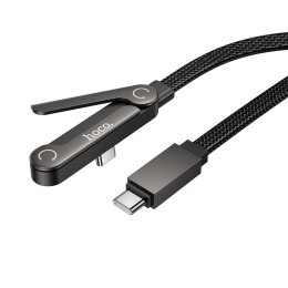 Kabel z podstawką USB C do USB C Hoco PD 60W 1,2 m U150 Exquisite czarny
