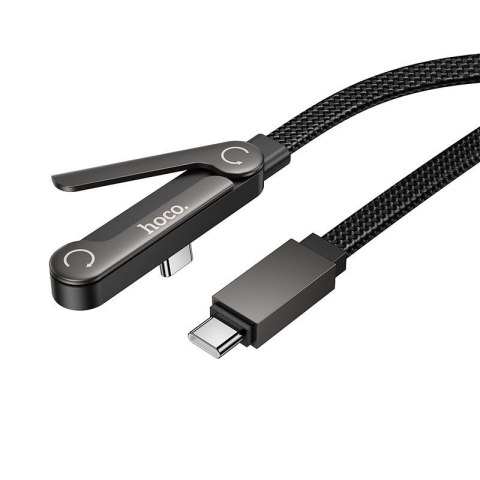 Kabel z podstawką USB C do USB C Hoco PD 60W 1,2 m U150 Exquisite czarny