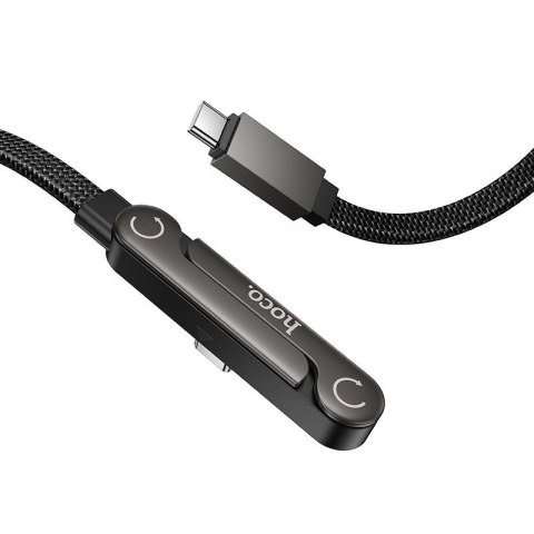 Kabel z podstawką USB C do USB C Hoco PD 60W 1,2 m U150 Exquisite czarny