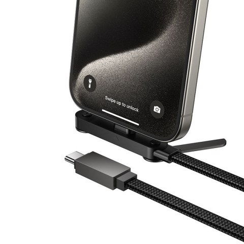 Kabel z podstawką USB C do USB C Hoco PD 60W 1,2 m U150 Exquisite czarny