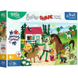 Puzzle 60 XXL Trefliki w stadninie koni TREFL