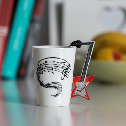 Kubek Muzyka - Gitara Elektryczna - prezent dla gitarzysty, dla fana rocka