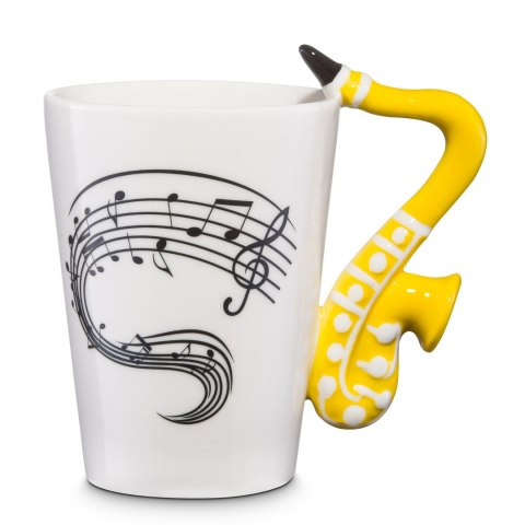 Kubek Muzyka - Saksofon - w pudełku prezentowym - prezent dla saksofonisty