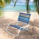 Krzesło Plażowe Składane Metalowe Wygodne Solidne VILDE 51 x 54 x 61 cm