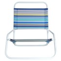 Krzesło Plażowe Składane Metalowe Wygodne Solidne VILDE 51 x 54 x 61 cm
