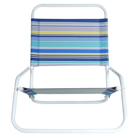 Krzesło Plażowe Składane Metalowe Wygodne Solidne VILDE 51 x 54 x 61 cm