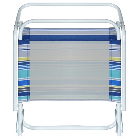 Krzesło Plażowe Składane Metalowe Wygodne Solidne VILDE 51 x 54 x 61 cm