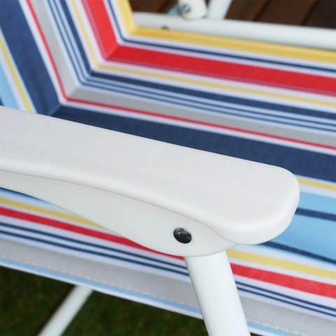 Krzesło Turystyczne Składane Ogrodowe Kolorowe Wytrzymałe VILDE