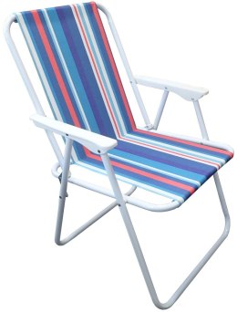 Składane Krzesło Kempingowe Turystyczne Lekkie z Oparciem Kolorowe KUBISPORT