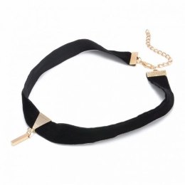 NASZYJNIK CZARNO-ZŁOTY CHOKER TASIEMKA N471