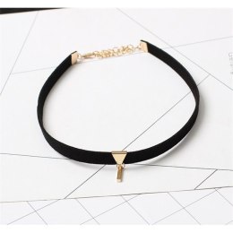 NASZYJNIK CZARNO-ZŁOTY CHOKER TASIEMKA N471