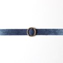 NASZYJNIK DENIM CHOKER Z KÓŁECZKIEM - N470