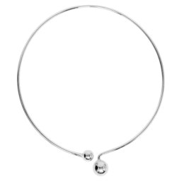 NASZYJNIK SIMPLE KULE SREBRNY N241S