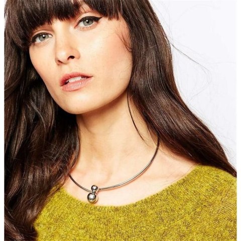 NASZYJNIK SIMPLE KULE SREBRNY N241S