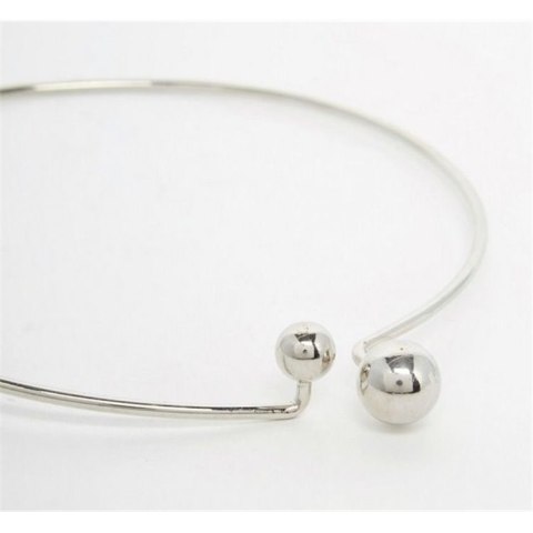 NASZYJNIK SIMPLE KULE SREBRNY N241S