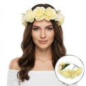 Wianek, opaska do włosów z kwiatów, delikatny wianuszek BOHO W1B