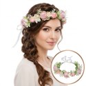 Wianek, opaska do włosów z kwiatów, delikatny wianuszek BOHO W103