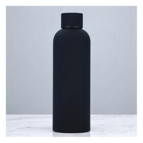 Bidon, butelka termiczna 500ML, stal nierdzewna z powłoką SOFT TOUCH czarny BD46CZ