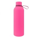Bidon, butelka termiczna 500ML, stal nierdzewna z powłoką SOFT TOUCH fuksja BD46F