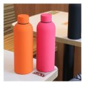 Bidon, butelka termiczna 500ML, stal nierdzewna z powłoką SOFT TOUCH fuksja BD46F